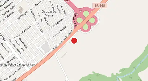 Mapa de Fazenda Tres Marcos