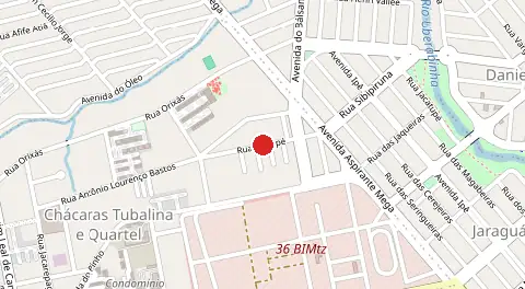 Mapa de Chácaras Tubalina e Quartel
