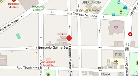 Mapa da localização