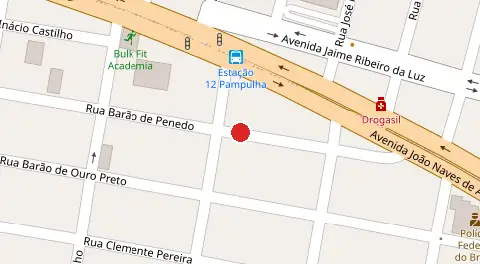 Mapa da localização