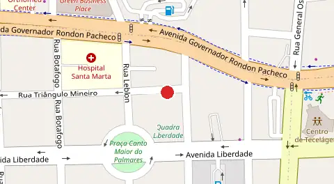 Mapa da localização