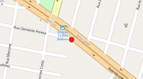 Mapa da localização