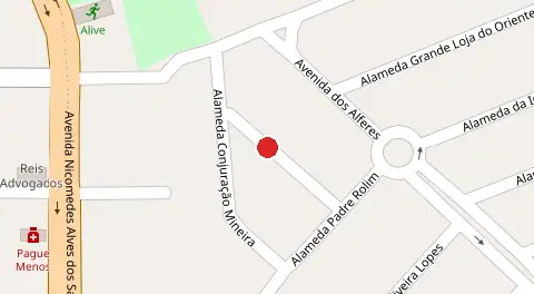 Mapa da localização