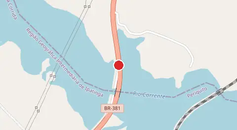 Mapa de Ponte Rio Corrente