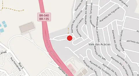 Mapa de Vale das Acacias