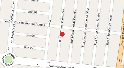 Mapa da localização