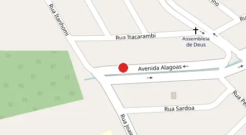Mapa da localização