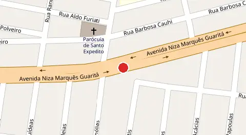 Mapa da localização