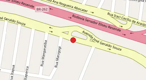 Mapa da localização