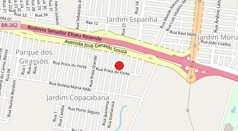 Mapa de Jardim Copacabana