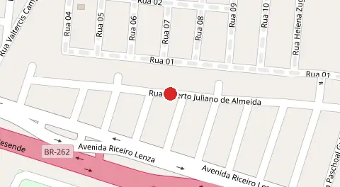 Mapa da localização