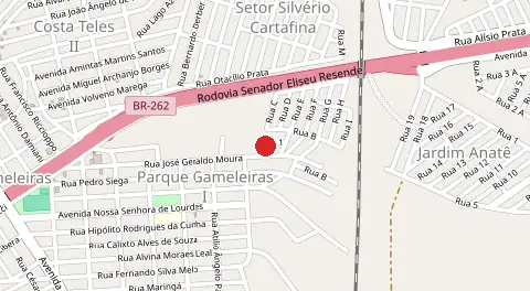 Mapa de Residencial Thiago e Jessica