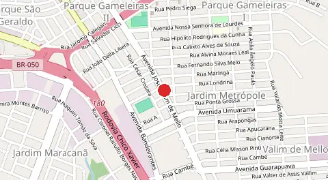 Mapa de Jardim Metropole