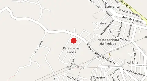 Mapa de Paraíso das Piabas