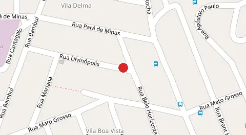 Mapa da localização