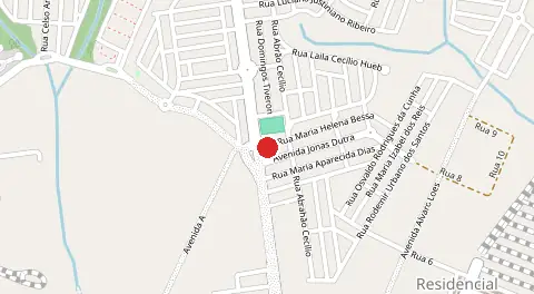 Mapa de Residencial Antônio Caiado