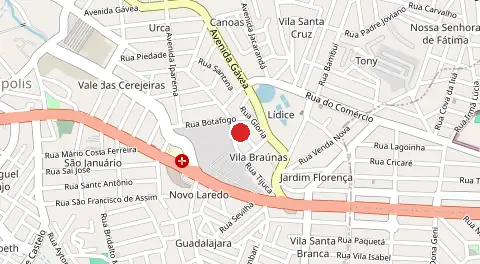 Mapa de Vila Braunas Urca