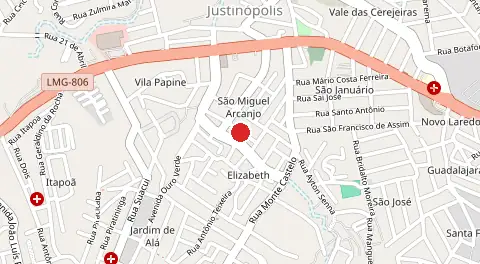 Mapa de São Miguel Arcanjo