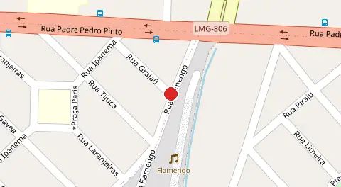 Mapa da localização