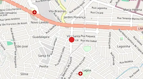 Mapa de Santa Branca