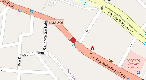 Mapa da localização