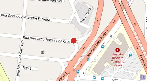 Mapa da localização