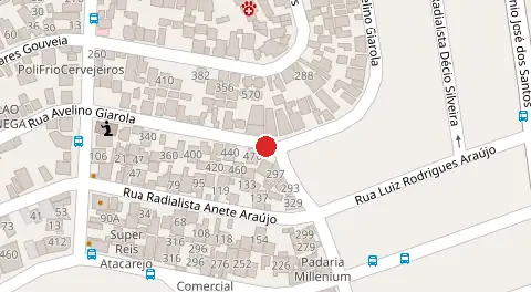 Mapa da localização