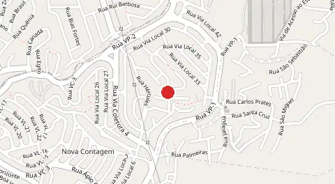 Mapa de Nova Contagem