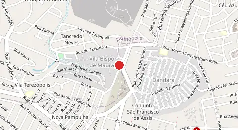 Mapa de Vila Bispo de Maura