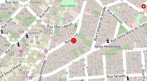 Mapa da localização