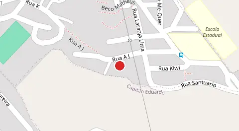 Mapa da localização
