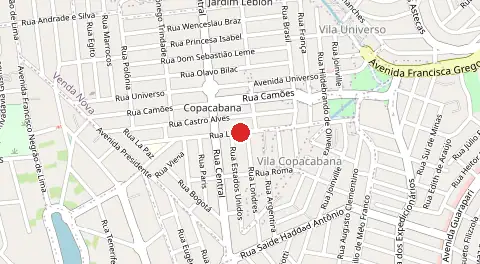 Mapa de Copacabana