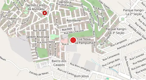 Mapa de Lua Nova da Pampulha