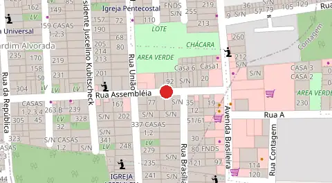 Mapa da localização