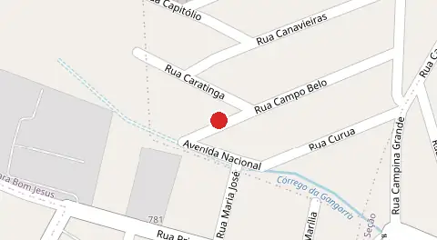 Mapa da localização