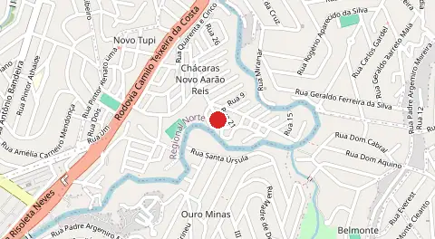 Mapa de Novo Aarao Reis