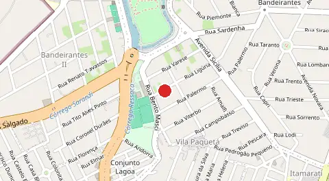 Mapa de Bandeirantes