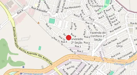 Mapa de Arvoredo 2 Secao