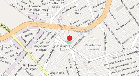 Mapa de Vila Santa Luzia
