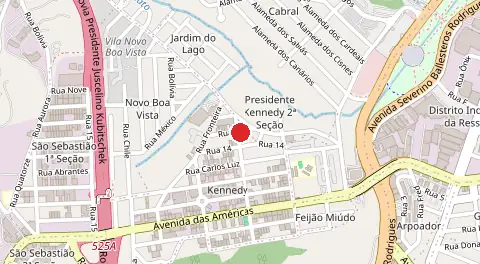 Mapa de Novo Boa Vista