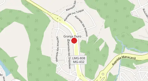 Mapa de Granja Ouro Branco
