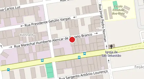 Mapa da localização