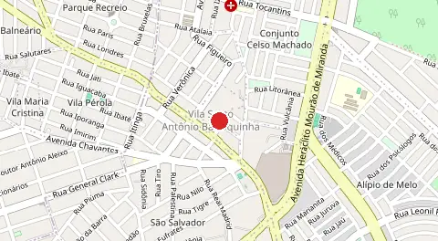 Mapa de Vila Santo Antônio da Barroquinha