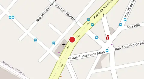 Mapa da localização