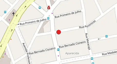 Mapa da localização
