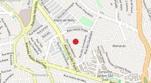 Mapa de Alipio de Melo