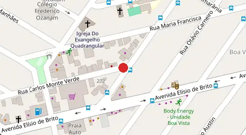 Mapa da localização
