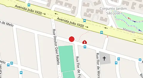 Mapa da localização