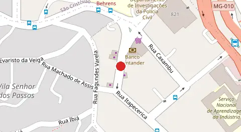 Mapa da localização