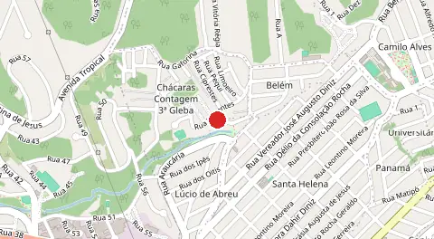 Mapa de Chácara Contagem